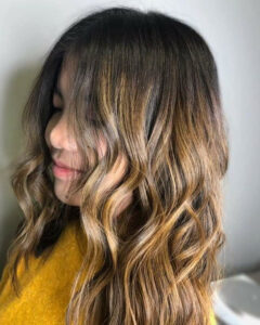 Hair Color brunette balayage layers 605 styling co sioux falls