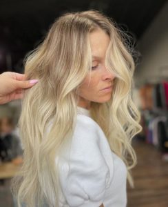 Hair Color blonde balayage sioux falls 2